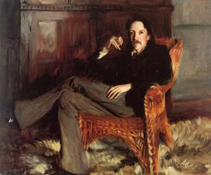 Porträt von Robert Louis Stevenson